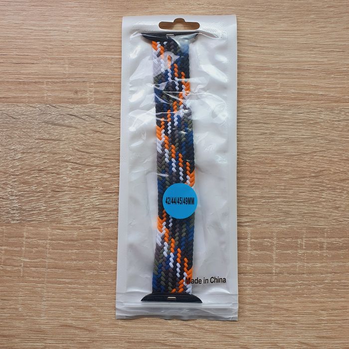 Плетена еластична каишка за apple watch 45mm