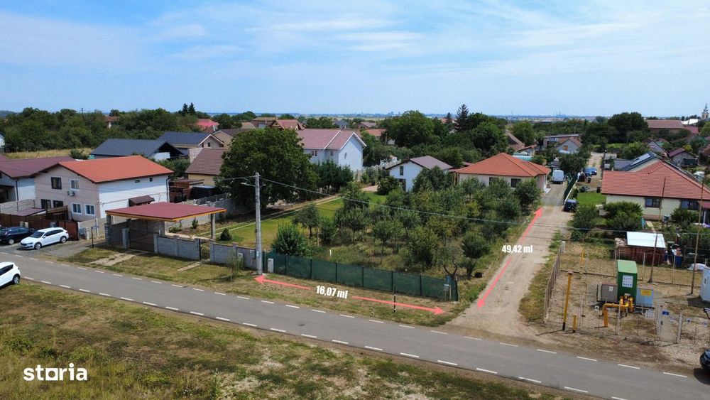 Comision 0 - Teren intravilan 800 mp Sanandrei | CU pentru Duplex P+2E