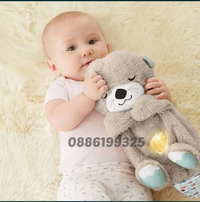 Плюшена дишаща Видра играчка