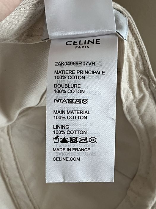 Памучна слънчева шапка Celine celine CELINE