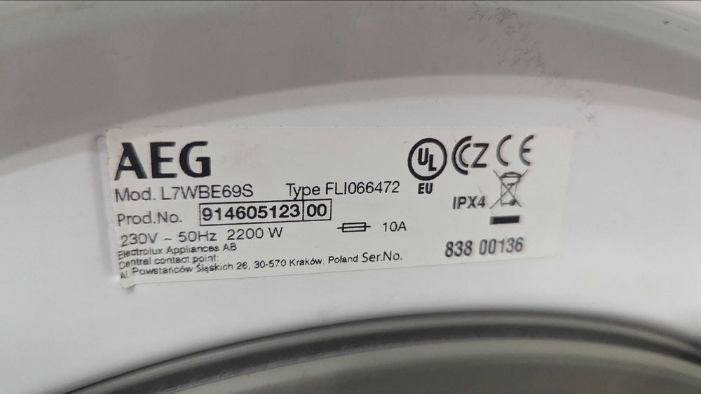 AEG L7WBE69S пералня със сушилня