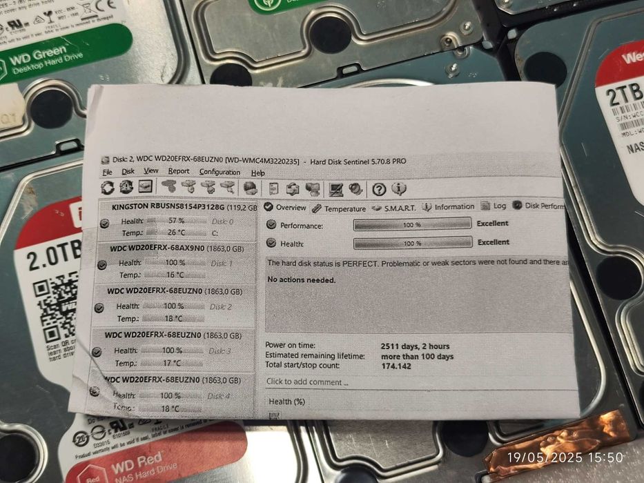 WD HDD 3.5 1TB - Твърди дискове / Хард диск за компютър / DVR - NVR