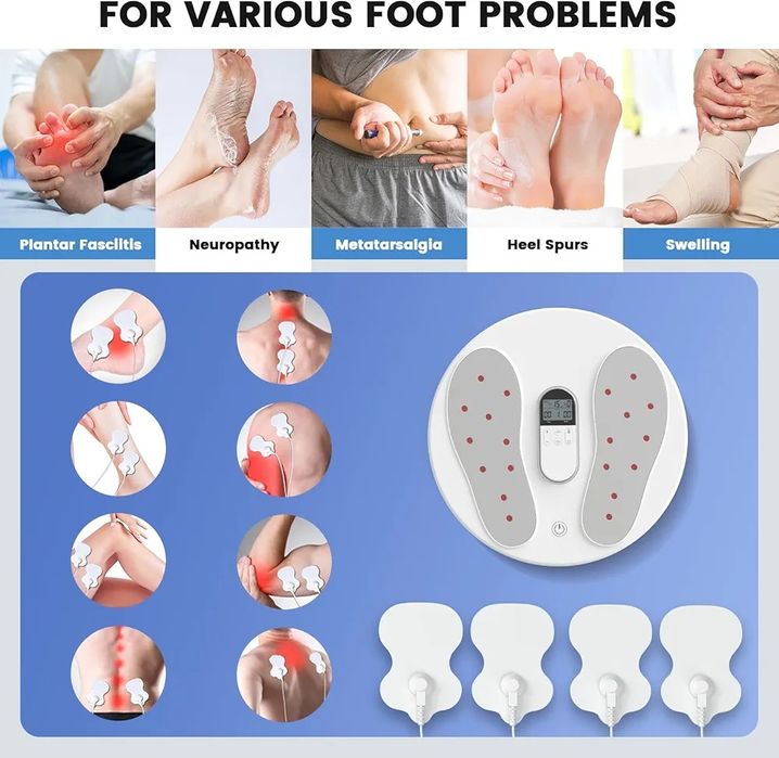 TENS ЕМS масажор за крака с дистанционно и отопление