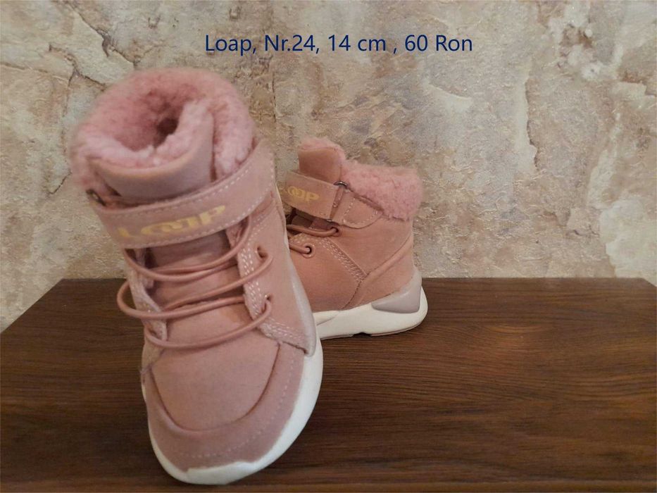 Ghete, botine și cizme de iarnă pentru copii mărimi între 24 și 27