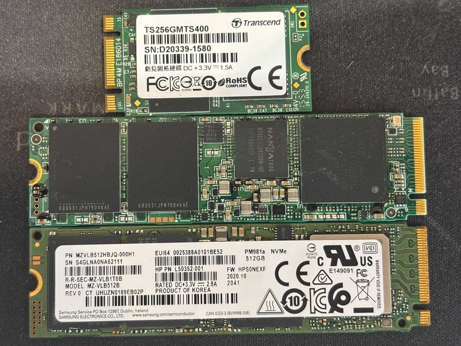 SSD nvme m2 2240 Transcend/Lenovo 256GB