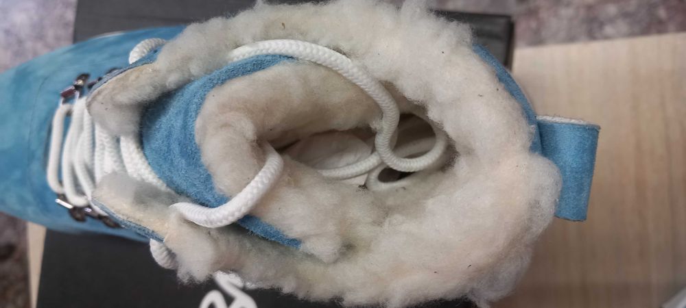 Дамски боти италиански материали естествен велур