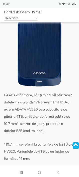 Hard disk extern HV320 1Tb
