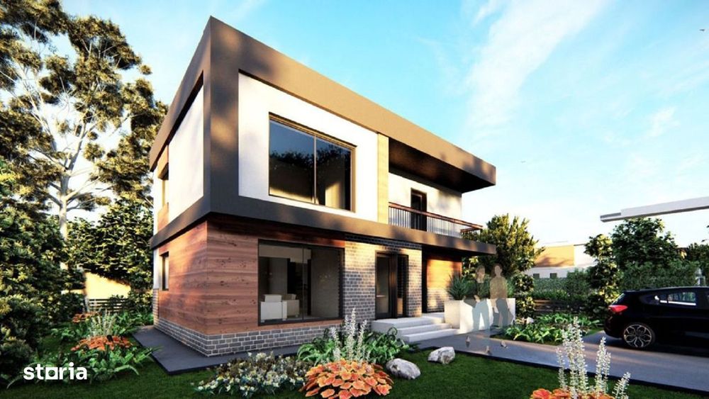 Proiect deosebit! 3 BAI! Vila 4 camere, 120 mp utili, Breazu
