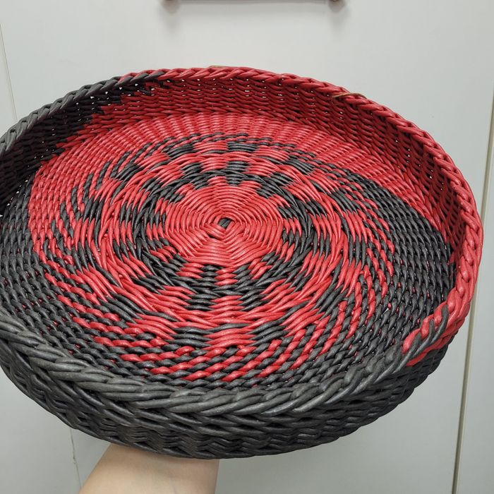 Плетёный поднос ИНЬ-ЯН