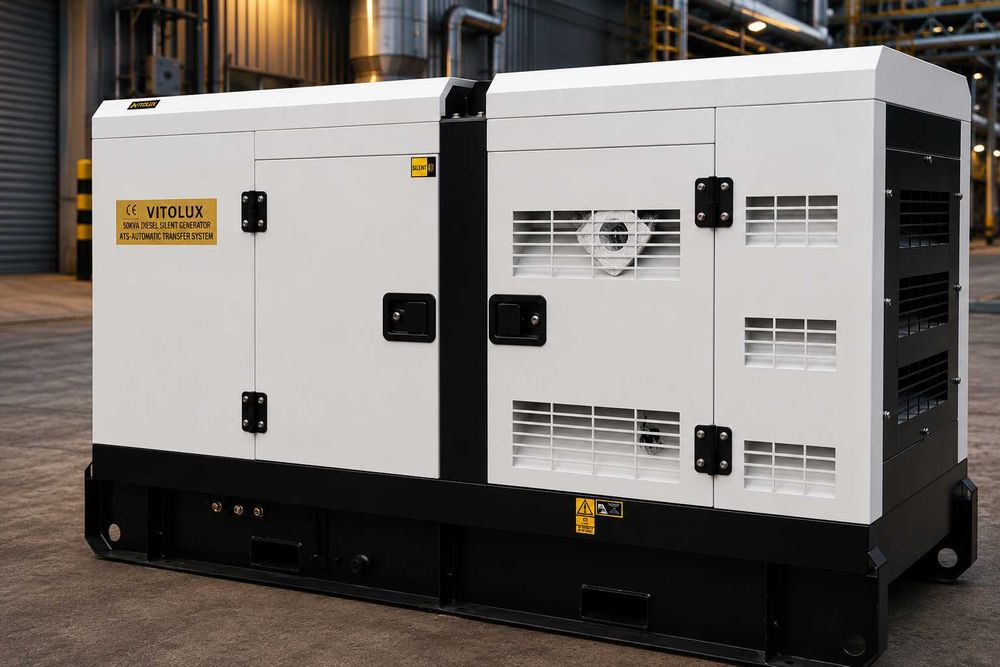 50 KVA / 40 KW Шумозаглушени Трифазни Дизелови Генератори с Автоматика