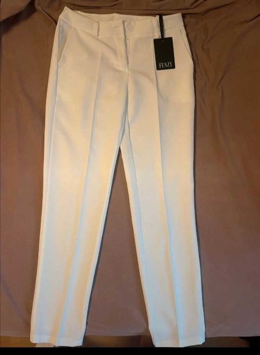 Pantalon elegant alb Fenzy