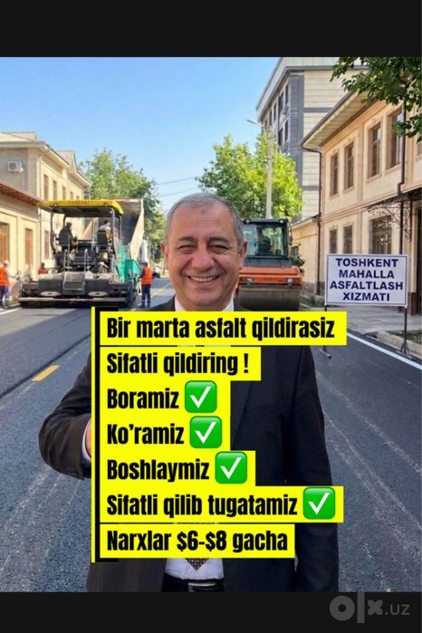 Asfalt xizmati / asfalt ishlari / asfaltlash /Asfalt