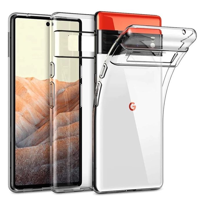Google Pixel 8 8 PRO 9 10 PRO XL - Husa Silicon Transparenta / Neagra