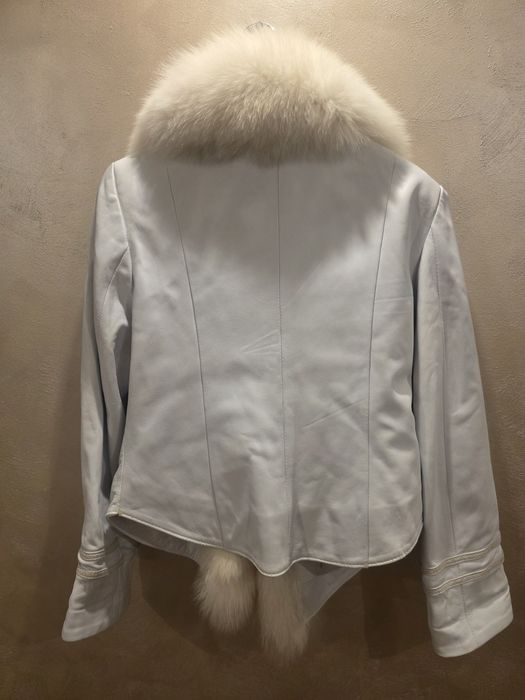 Haina de piele cu vulpe