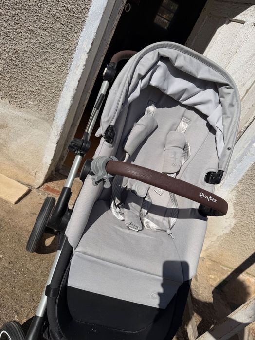 Cybex EOS LUX SLV 3В1 бебешка комбинирана количка