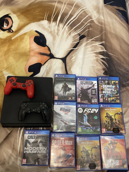Playstation 4 (ps4) 1tb cu 2 manete si jocuri