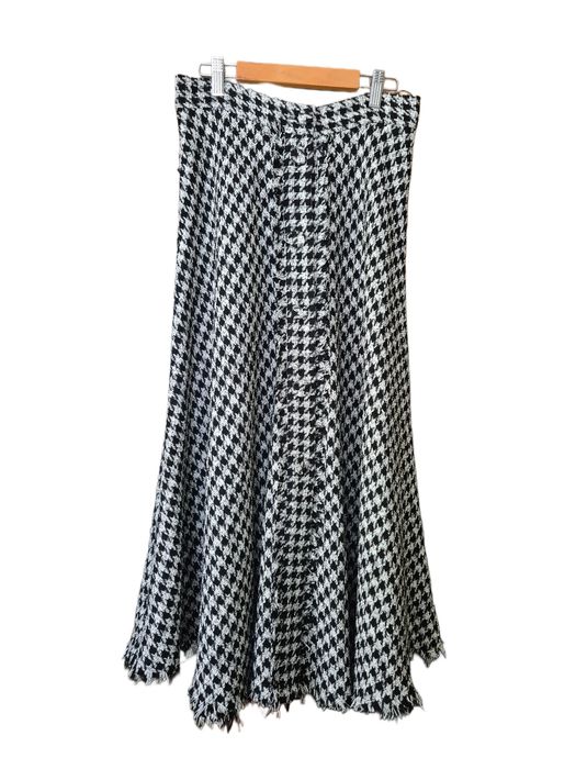 Дълга пола Zara с десен houndstooth tweed
