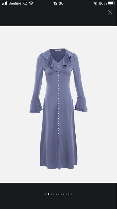 Атласное платье миди Lichi