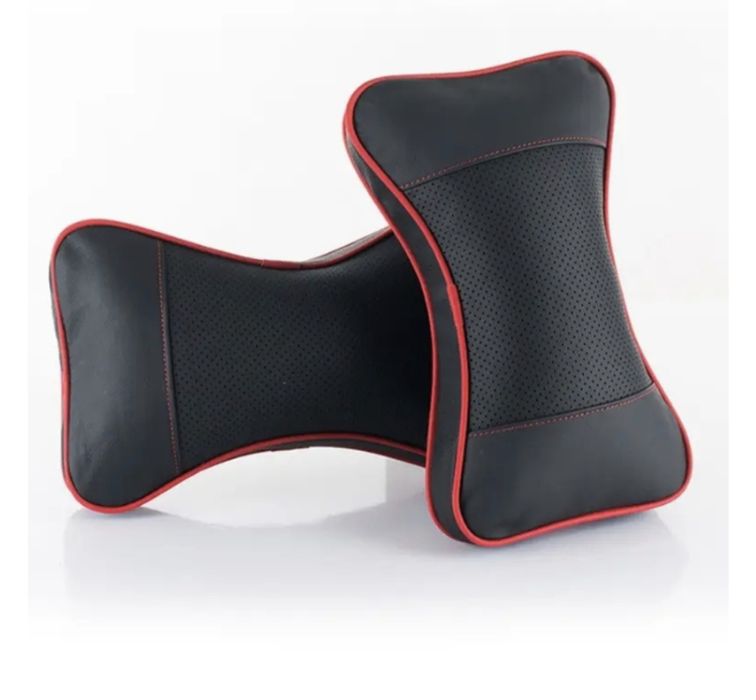 Възглавници за автомобил за подглавник, комплект 2бр възглавница, кожа