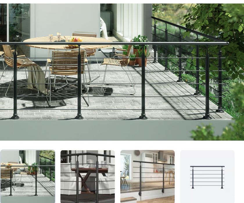 Kit starter si extensie balustrada Dolle black si Prova system Dolle
