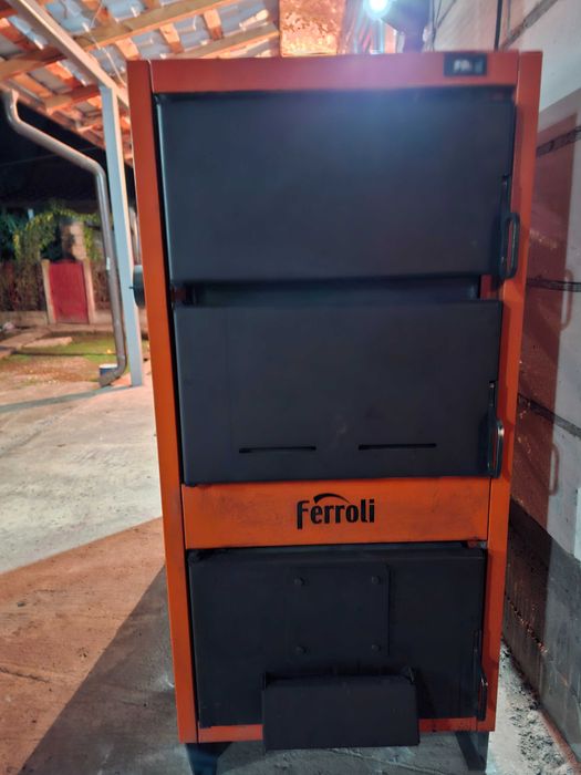 Vand doua cazane pe lemne si carbune