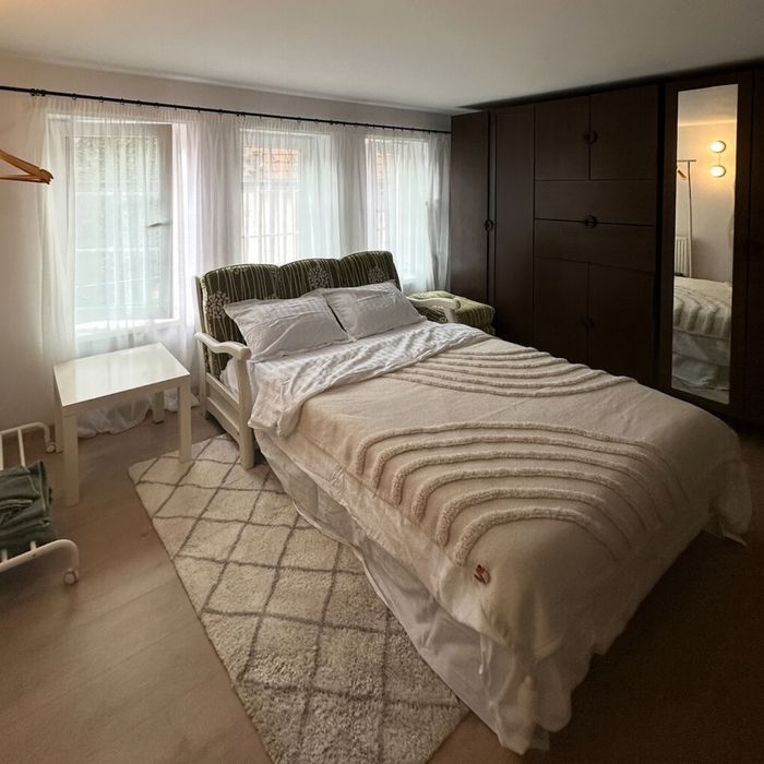 Set Mobiladalin ROMA – canapea extensibilă + fotoliu, lemn masiv