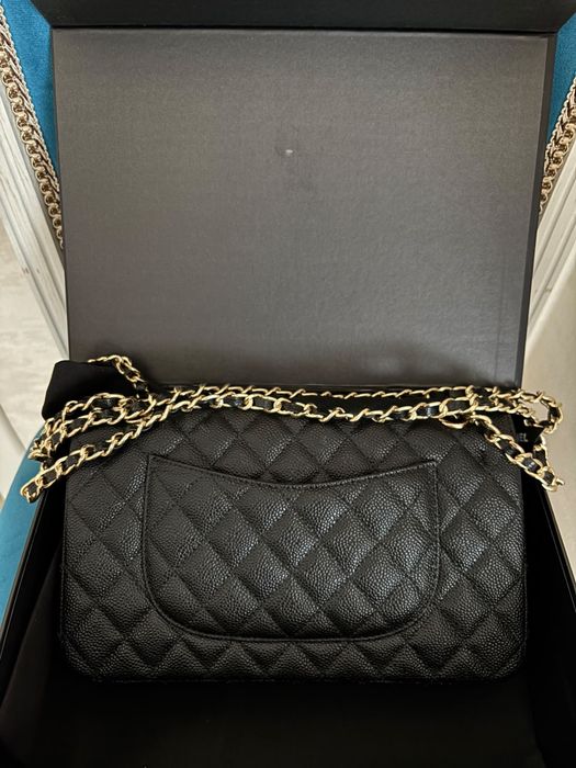 Chanel classic Handbag jumbo black  CAVIAR