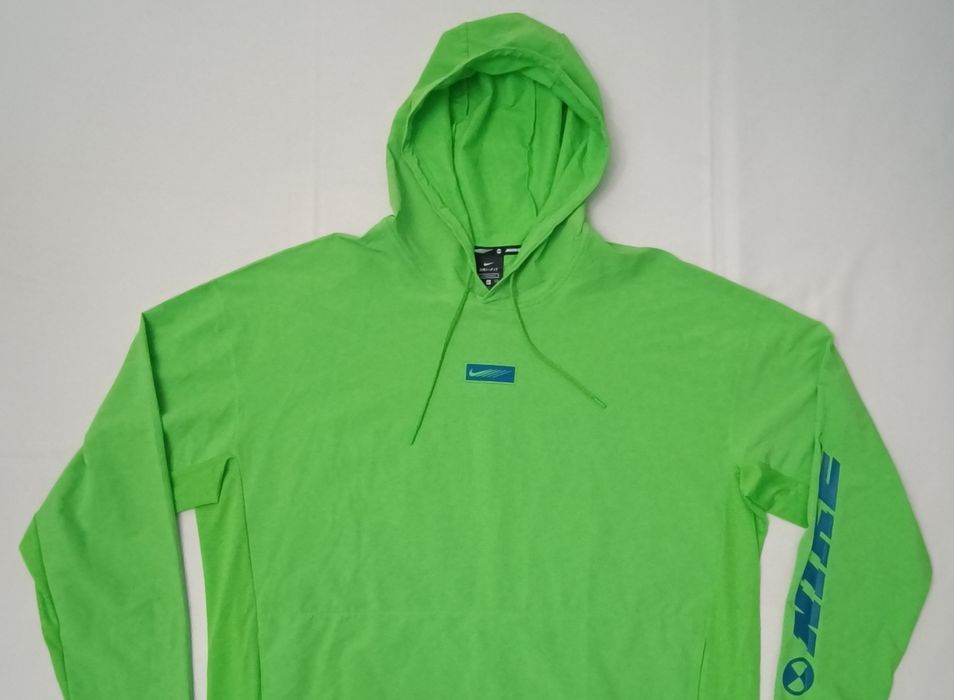 Nike DRI-FIT Hoodie оригинално горнище XL Найк спорт суичър зелено горно горница