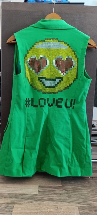 Сако / елек с камъни без ръкави