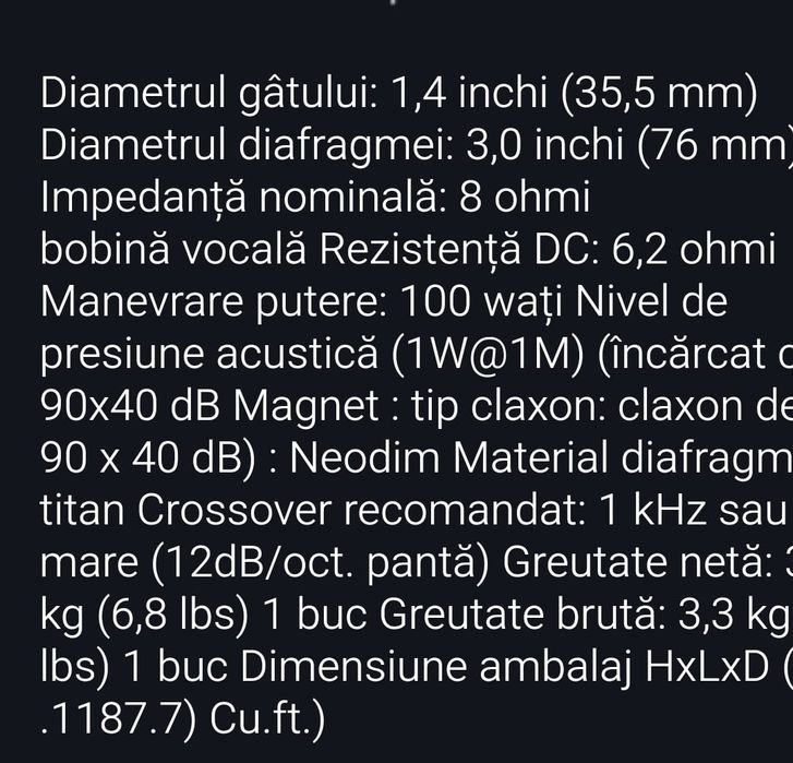 Driver de compresie a gâtului P-Audio PreNeo-750N 100 W
