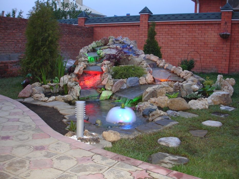 Газон озеленение ландшафт