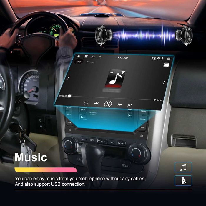 Мултимедия Двоен дин за HONDA CRV плеър с Android Навигация HONDA CR-V