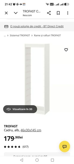 Vând raft Ikea + cutii depozitare - Trofast