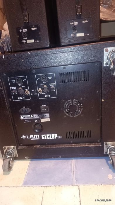 Sistem profesional Lem Cyclop  subwoofer activ+2 sateliți pasivi!