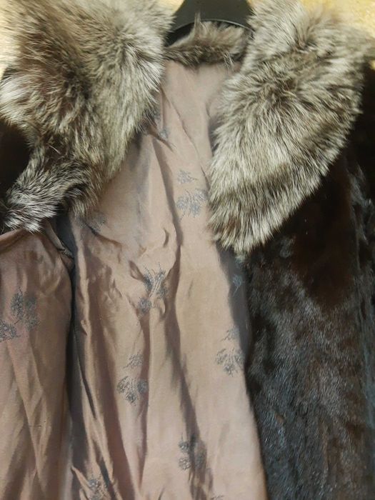 Визон,цели кожи,яка сребърна лисица,Висок клас,уникален,супер,НАМАЛЕН