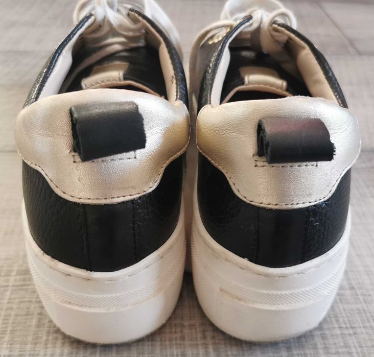 Sneakers Mint Velvet Black Belle Platform Trainers 39