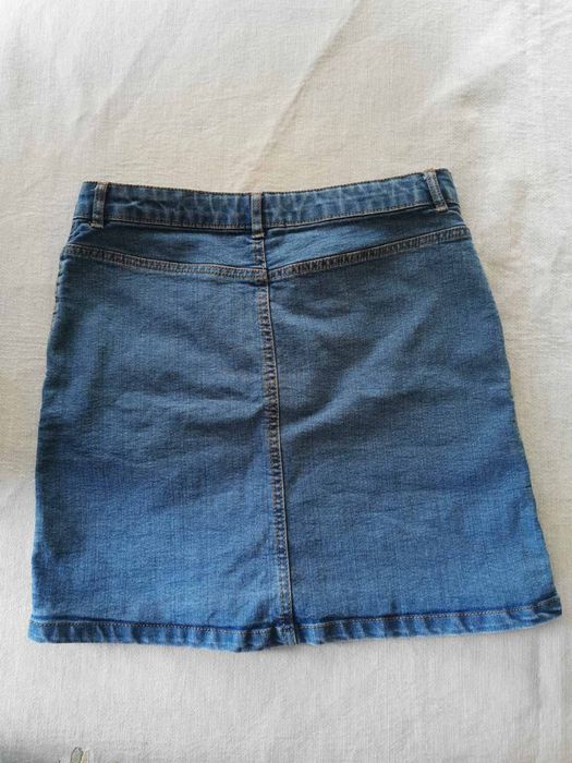 Дънкови поли+лятна блузка