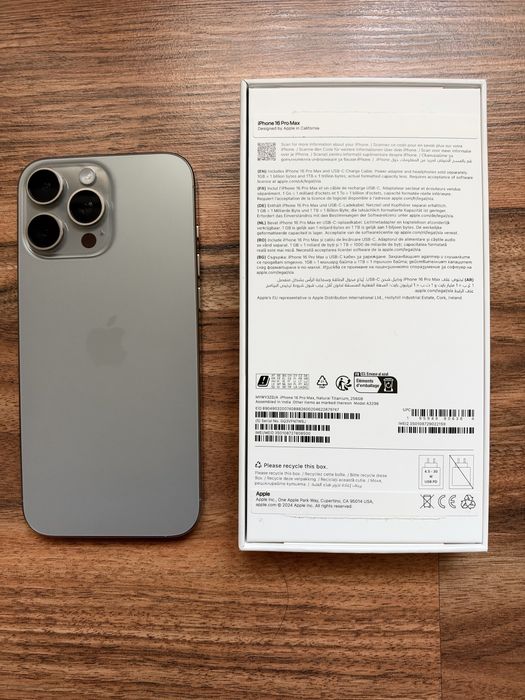 Iphone 16 Pro Max,Natural Titanium,256 GB,ca nou,10/10