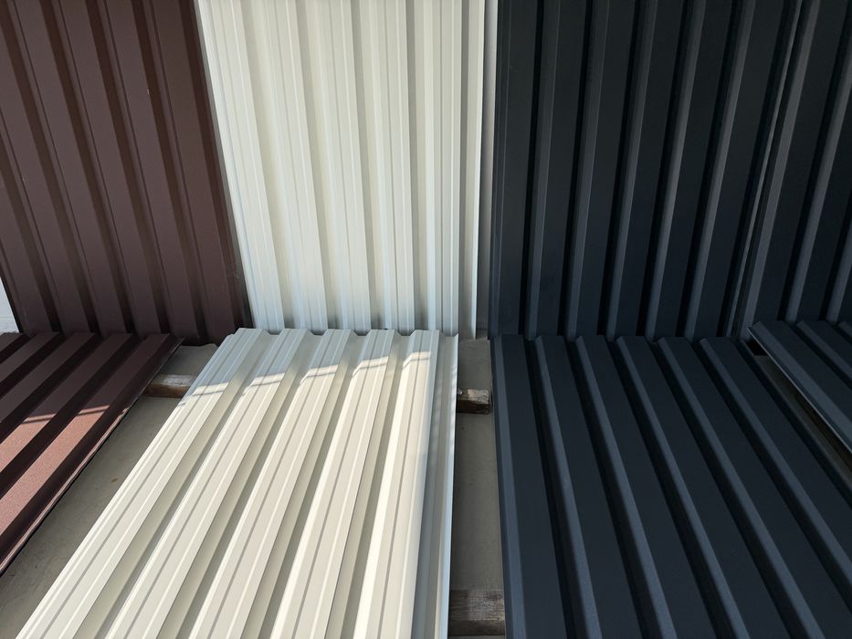 Tablă Cutată Alb Crem Lustro 9001 toate lungimile grosime 0.5mm fațadă