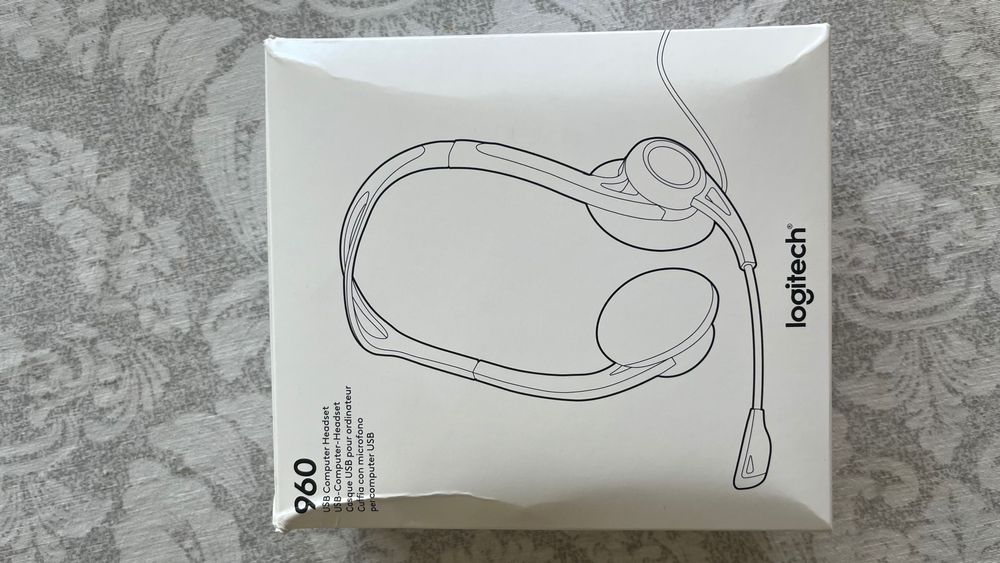 Продавам нови USB слушалки с микрофон Logitech PC960 – Black