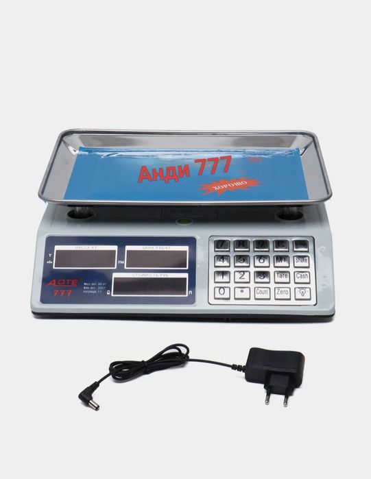 (Sf-62) Торговые электронные весы Анди 777 (до 40 кг)