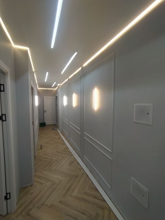 Установка галтели,молдинги