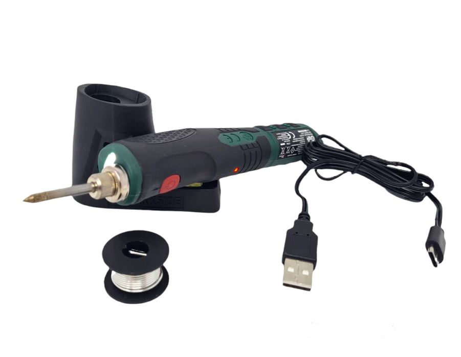 Set pistol de lipit letcon portabil, fara fir, cu acumulator, PARKSIDE