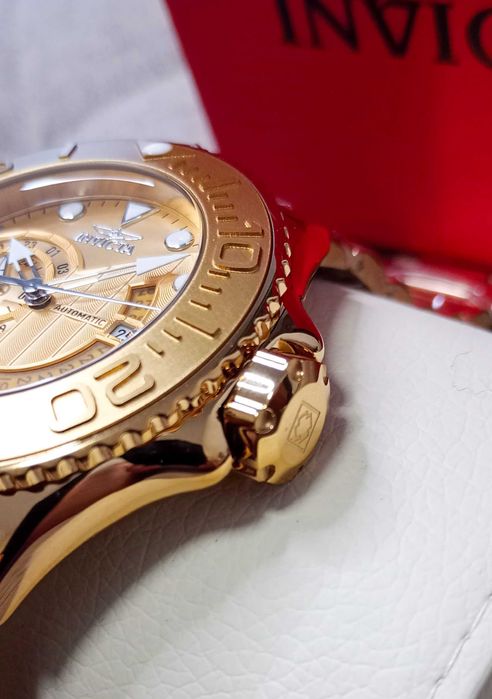 Ceas Invicta Grand Diver GMT Automatic Gold Dial -Barbati