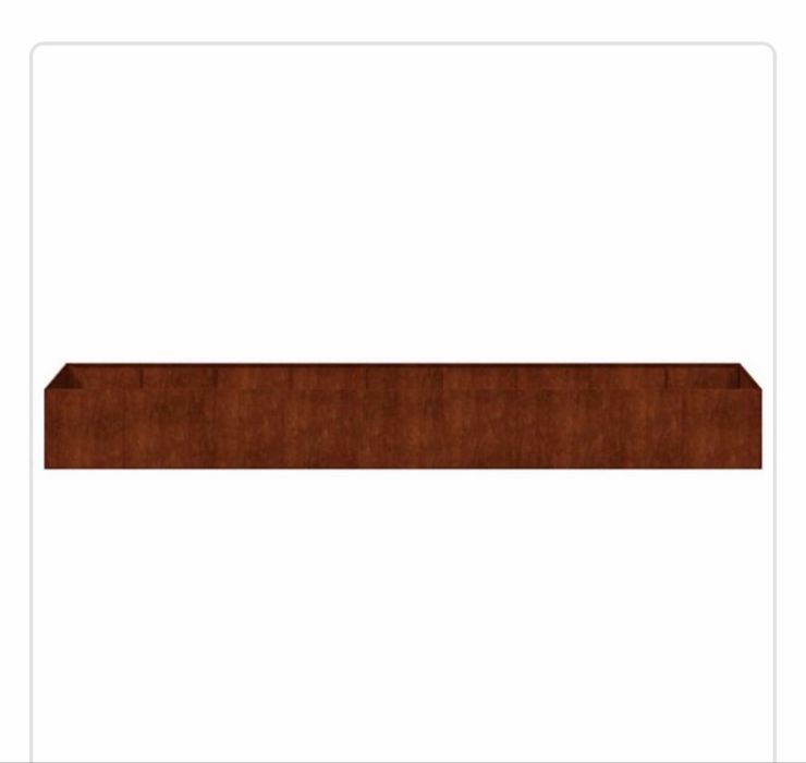 Jardinieră Rusty 360x80x40 cm Oțel rezistent la intemperii VidaXL