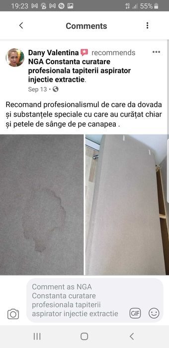 Curatare canapele saltele coltar canapea saltea mocheta tapiterie