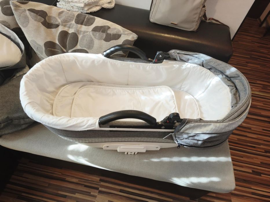 Комбинирана количка 3в1 LORELLI Premium POLAND MIA AIR LIGHT&DARK GREY