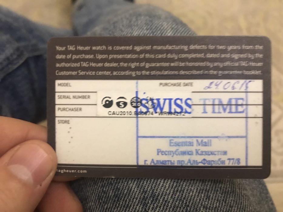 Продам часы Tag heuer