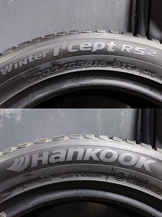 2броя зимни гуми 205/55/16 Hankook 
dot23
8mm