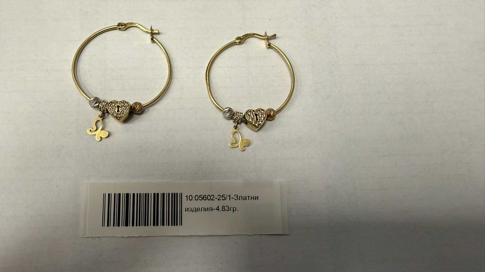 Златни дамски обеци - 4.83гр. - 14к